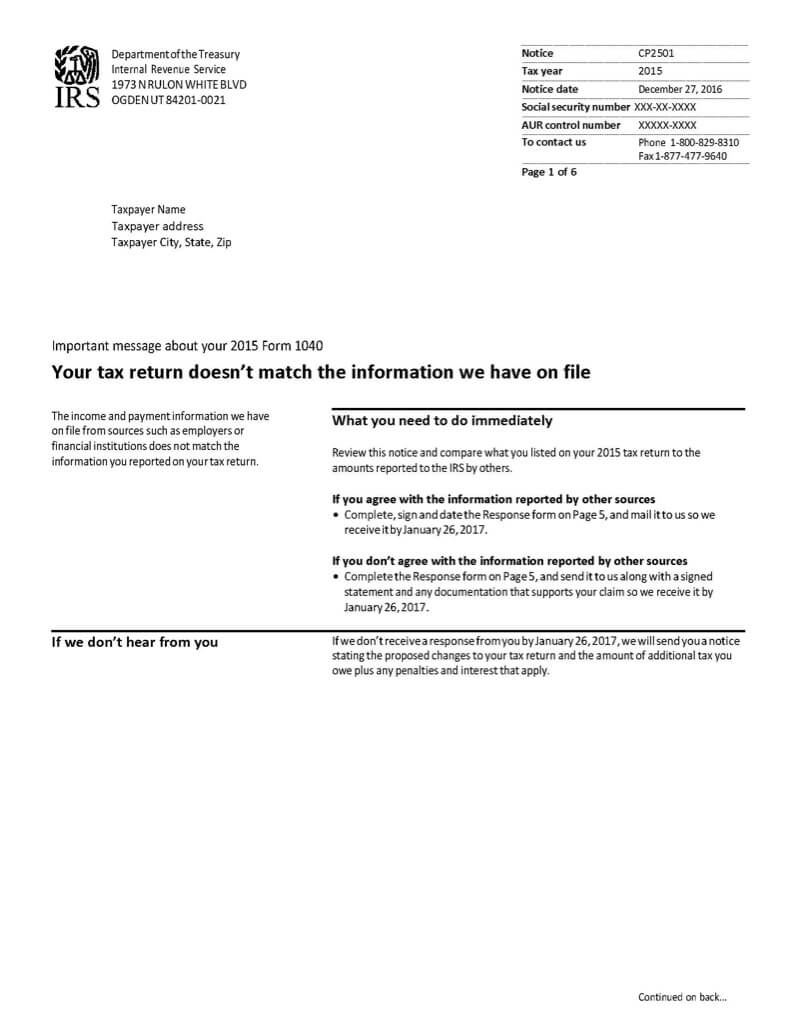 What is a CP21 IRS Notice? Pertaining To Irs Response Letter Template