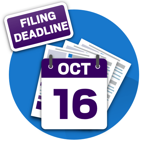 Filing Deadline Oct. 16 Filing Deadline Oct. 16