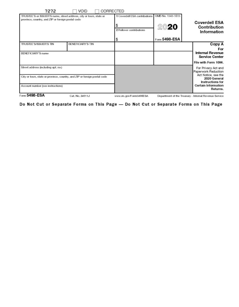 Form 5498 Retirement Contribution Reporting